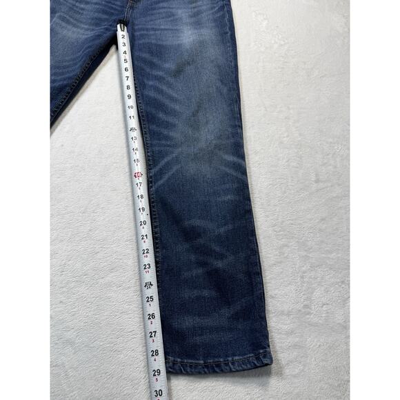 Red Ale By Alesbury Octavia Jeans Mid Indigo Slim Straight Stretch Denim 32x30 - Picture 9 of 12
